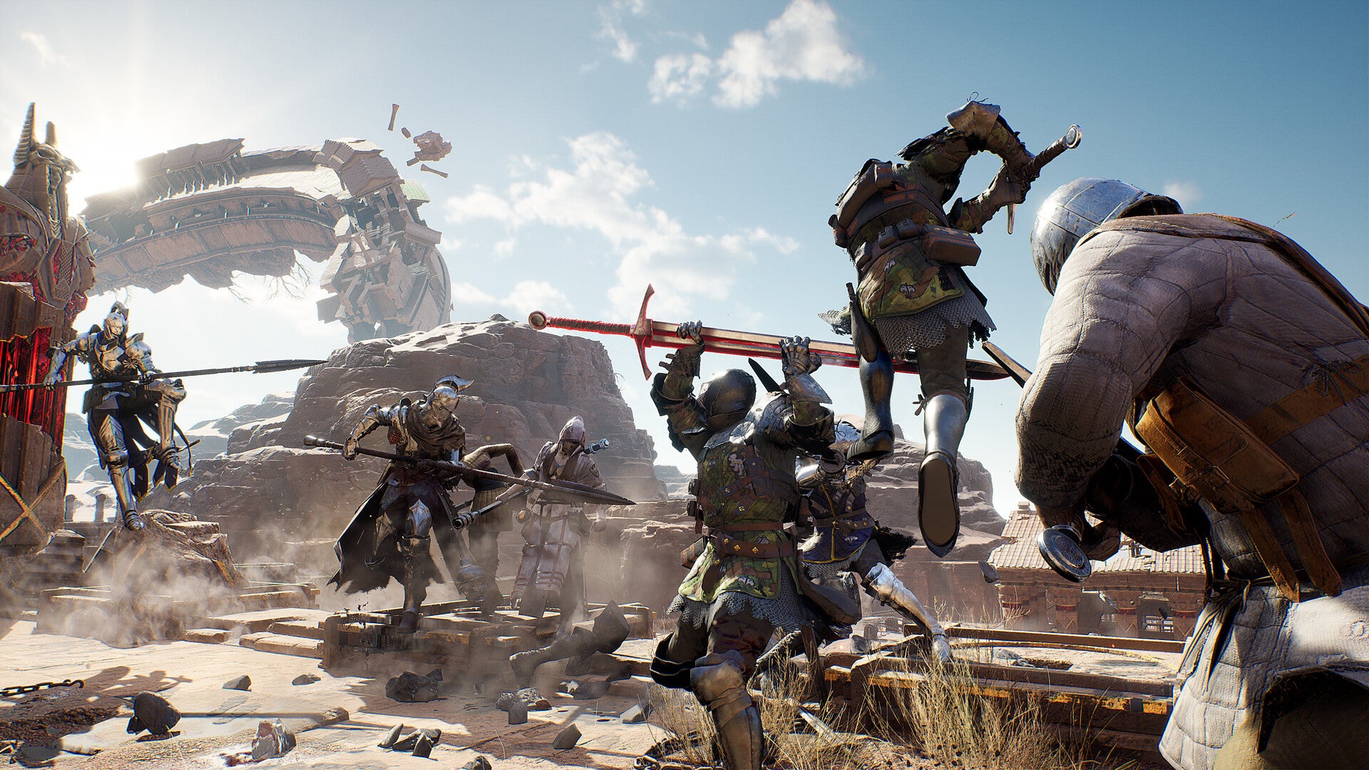 Warhaven is a For Honor-style, 32-player melee action game where you
